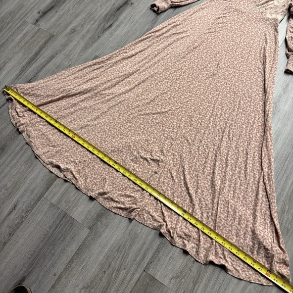 Free People Love Story Floral Print Open Back Maxi Dress Size Medium - Picture 5 of 10